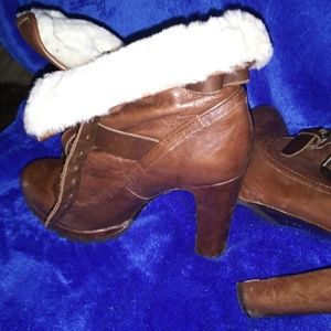 Dolce Vita Shoes - Leather Booties with Heels Dolce Vita Shoes - Leather Booties with Heels